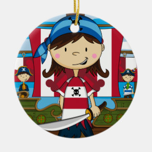 Pirate Girl Ornament