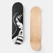 Pirate Girl Skateboard Deck (Voorkant)