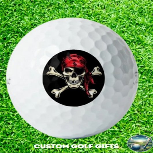 Pirate Golf Gift Golfhanddoek