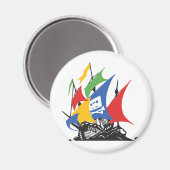 Pirate Google Magnet Magneet (Voorkant / Achterkant)