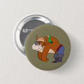 Pirate Gorilla Ronde Button 5,7 Cm (Voorkant /achterkant)