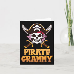 Pirate Grammy Captain Matching Oma Halloween C Kaart