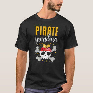 Pirate Grandma Best Grandmoeder Ever Ocean Caribe T-shirt