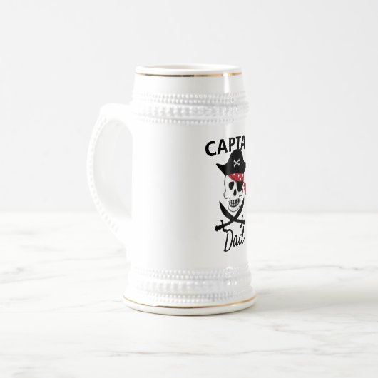 Pirate Graphic Keramisch Bier Mok, Home Bar Bier Bierpul (Voorkant links)