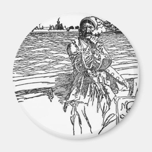 Pirate Graphis Magneet (Voorkant)