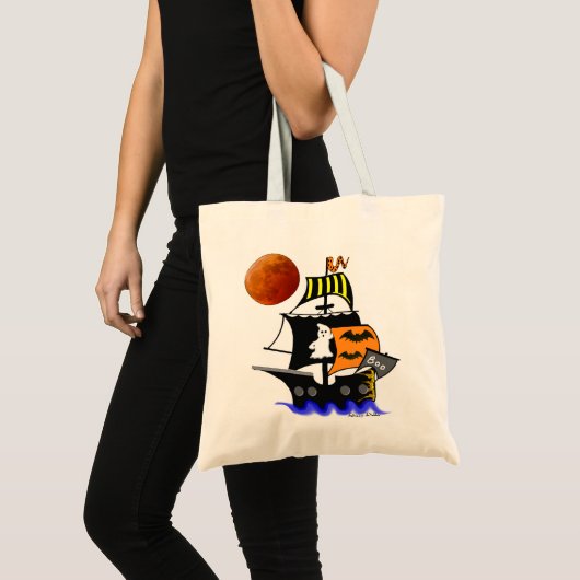 Pirate Halloween Snoep Bag Tote Bag (Voorkant (product))