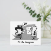 Pirate Hangman Briefkaart (Staand voorkant)