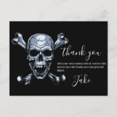 Pirate Hartelijk dank voor het Briefkaart Skull en (Voorkant)
