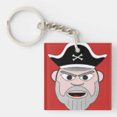 Pirate Head Art Design Sleutelhanger (Voorkant)