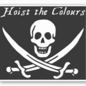 Pirate Hoist the Colors Sticker (Voorkant)