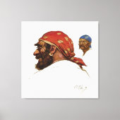 “Pirate” Illustratie door Norman Price Canvas Afdruk (Voorkant)