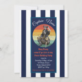 Pirate Invitation anniversaire (Devant)