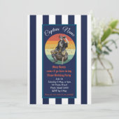 Pirate Invitation anniversaire (Debout devant)