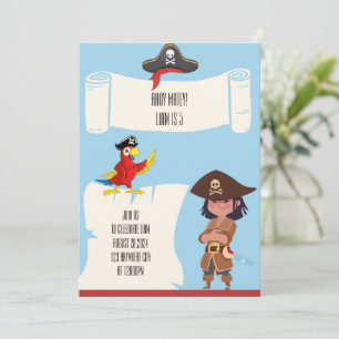 PIRATE INVITATION D'ANNIVERSAIRE