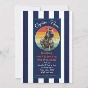 Pirate Invitation jarig Kaart