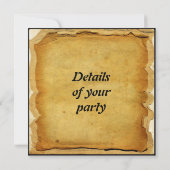 Pirate Invitations Kaart (Achterkant)