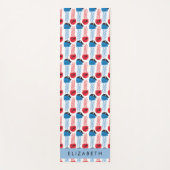 Pirate Jellyfish, Jellyfish Pattern, Jouw naam Yogamat (Voorkant)