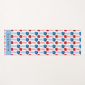 Pirate Jellyfish, Jellyfish Pattern, Jouw naam Yogamat (Voorkant (horizontaal))