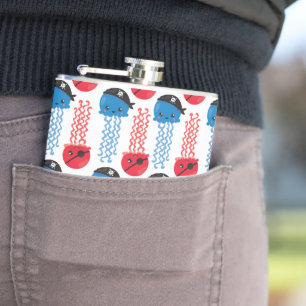 Pirate Jellyfish, kwallen Pattern, Zee Animals Heupfles