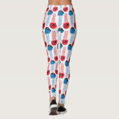 Pirate Jellyfish, kwallen Pattern, Zee Animals Leggings (Achterkant)