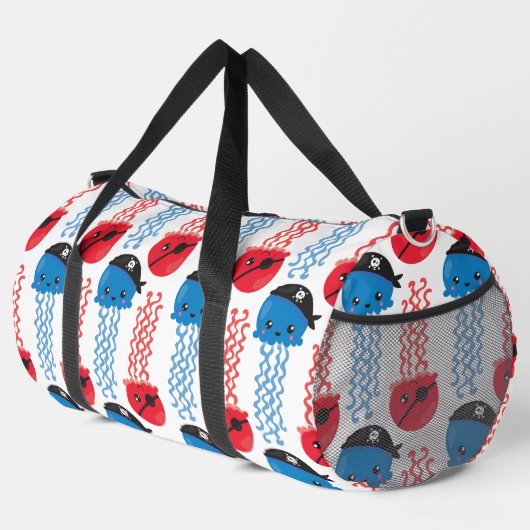 Pirate Jellyfish, kwallen Pattern, Zee Animals Plunjezak (Rechterhoek)