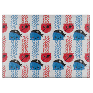 Pirate Jellyfish, kwallen Pattern, Zee Animals Snijplank