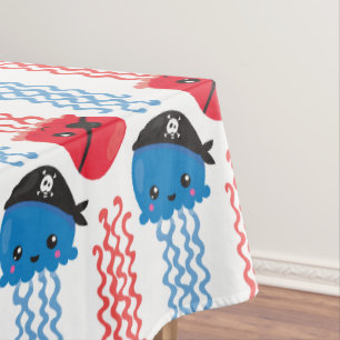 Pirate Jellyfish, kwallen Pattern, Zee Animals Tafelkleed