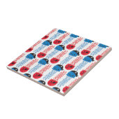 Pirate Jellyfish, kwallen Pattern, Zee Animals Tegeltje (Zijkant)