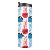 Pirate Jellyfish, kwallen Pattern, Zee Animals Thermosbeker (Geroteerd rechts)