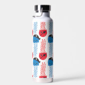 Pirate Jellyfish, kwallen Pattern, Zee Animals Waterfles (Rechts)