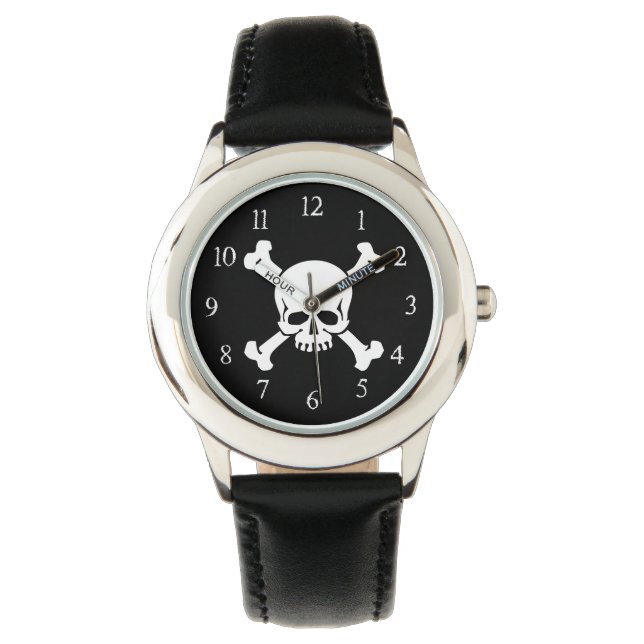 Pirate Jolly Rodger Horloge (Voorkant)
