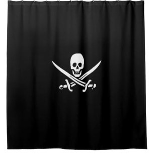 Pirate Jolly Roger Douchegordijn