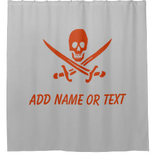 Pirate Jolly Roger Douchegordijn