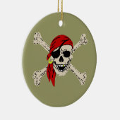 Pirate Jolly Roger Keramisch Ornament (Rechts)