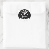 Pirate Jolly Roger Ronde Sticker (Tas)