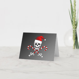 Pirate Jolly Roger Santa Christmas Kaart