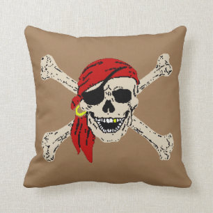 Pirate Jolly Roger Skull Sierkussen