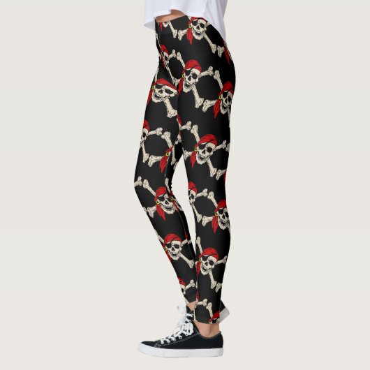 Pirate, Jolly Roger, stijl, Leggings (Links)