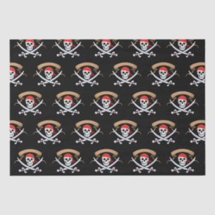 Pirate Jolly Roger verjaardagsfeestje Tissuepapier