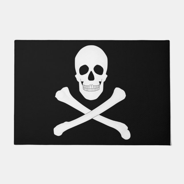 Pirate (Jolly Roger) vlag Deurmat (Voorkant)