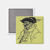 Pirate Kapitein Magneet (Voorkant / Achterkant)