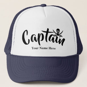 Pirate kapiteins jolly roger schedel trucker pet