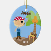 Pirate kerstversiering keramisch ornament (Rechts)