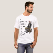Pirate kijkt naar 40 T-Shirt (Voorkant volledig)