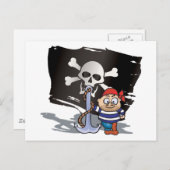 Pirate Kind Briefkaart (Voorkant / Achterkant)