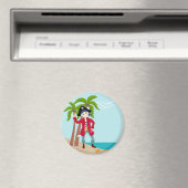 Pirate kind verjaardagsfeestje magneet (Insitu (Vaatwasser))