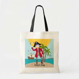Pirate kind verjaardagsfeestje tote bag