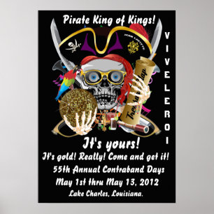 Pirate King of Kings Lafitte Belangrijke Uitzicht  Poster