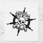 Pirate Label Wijn Etiket (Enkel label)