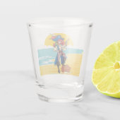 Pirate lady Treasure shot glass Shot Glas (Achterkant)